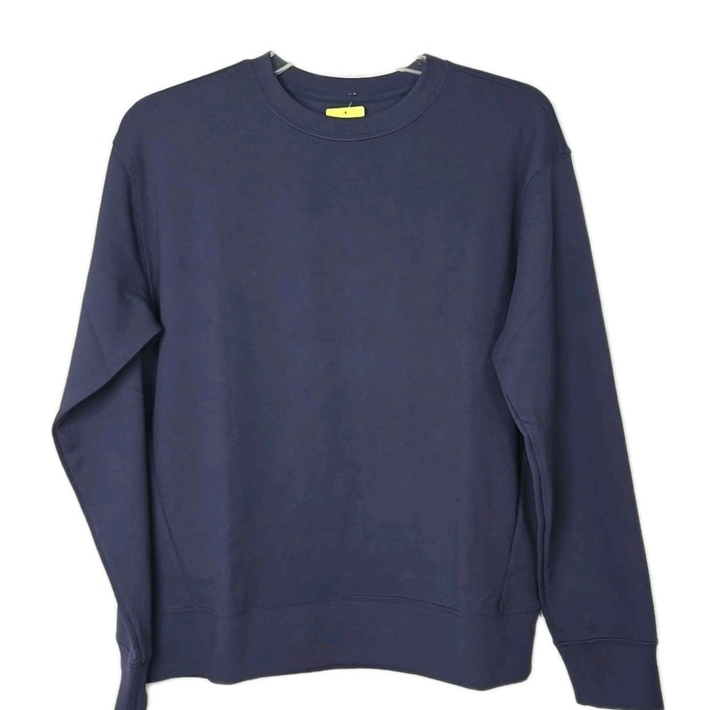 All in Motion Men's Heavy Waffle Crew Sweatshirt Dark Blue - New $30‎  Size XXL
